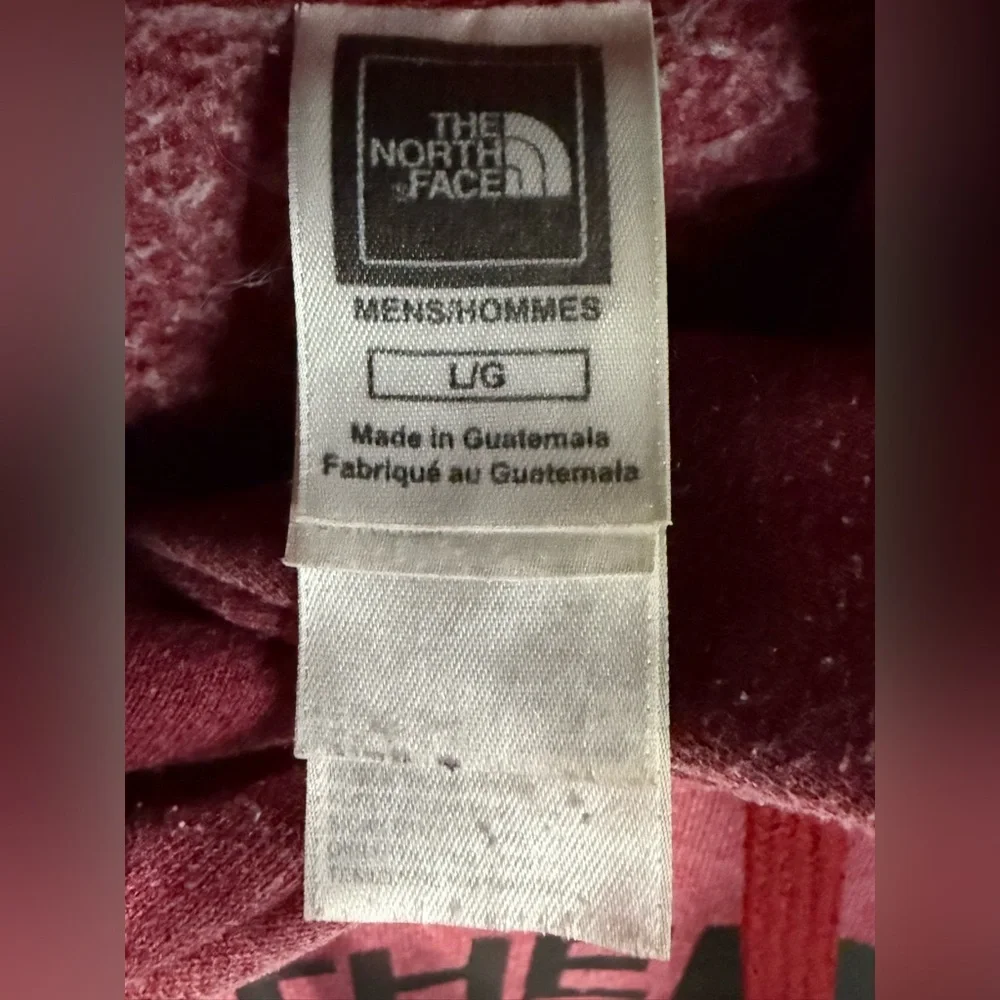 The North Face Men’s Hoodie in Heathered Red Color Men’s Jacket Size‎ Large